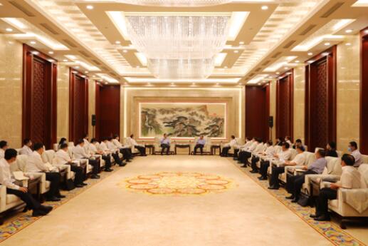 國家電網(wǎng)公司毛偉明、辛保安與山東省委書記劉家義、代省長李干杰會談