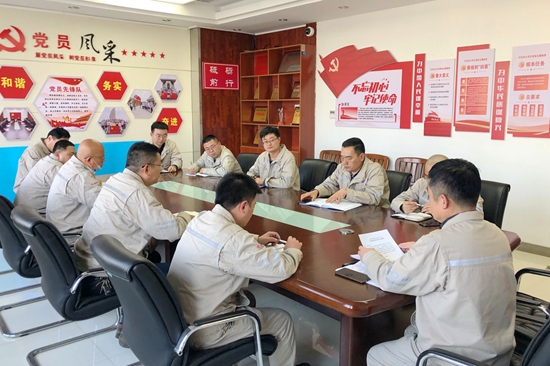 大唐淮北發(fā)電廠開展“沖刺四季度，奪取雙勝利”主題黨日活動