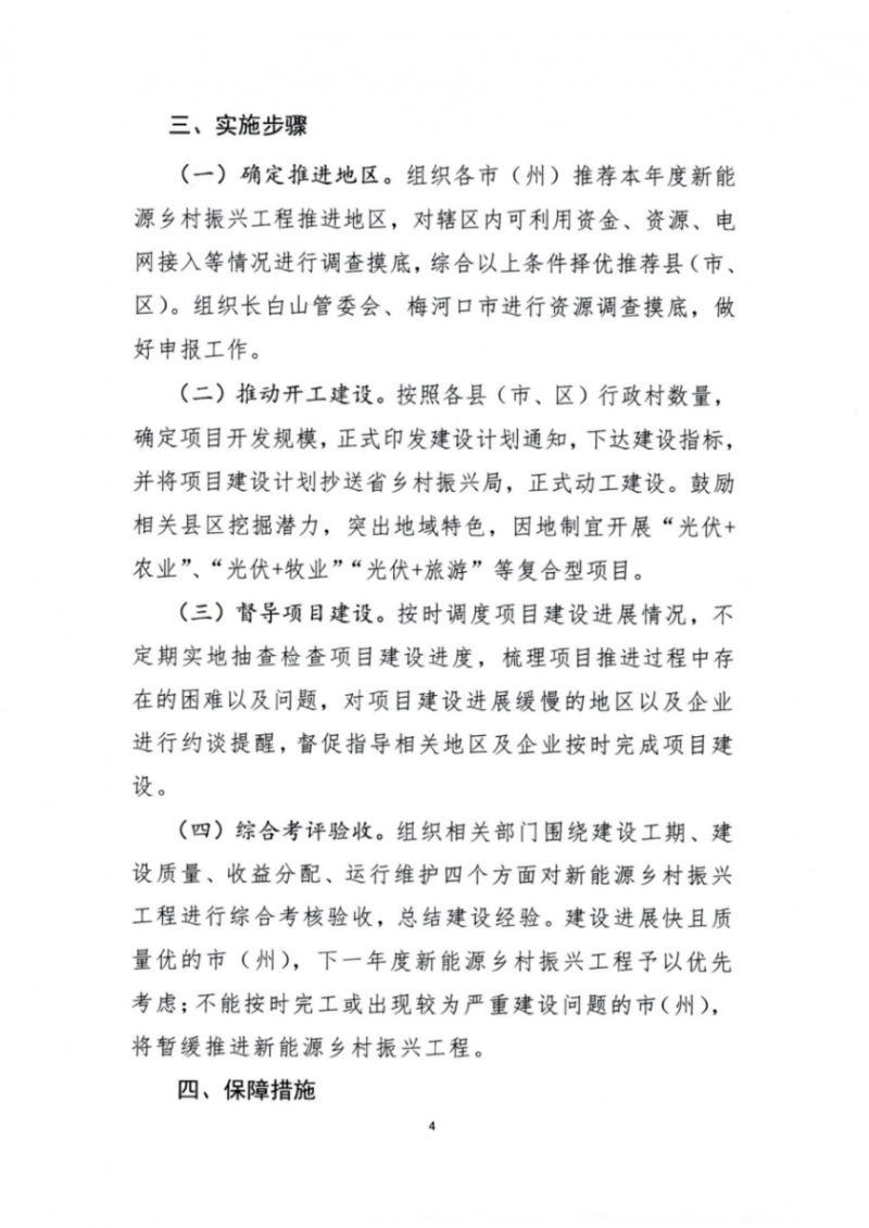 吉林省能源局發(fā)布全國首個出臺的省級“新能源+鄉(xiāng)村振興”方案！