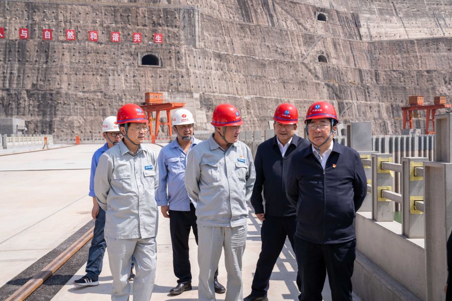 國資委黨建局局長、央企團(tuán)工委書記姚煥調(diào)研白鶴灘水電站