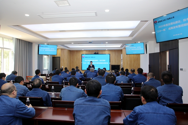 陜煤石電公司召開2022年合理化建議、技術(shù)成果發(fā)布會(huì)暨班組建設(shè)表彰會(huì)