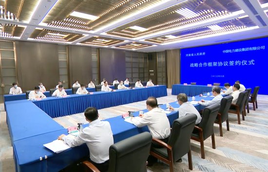 中國電建黨委書記、董事長丁焰章拜會河南省委書記樓陽生、省長王凱