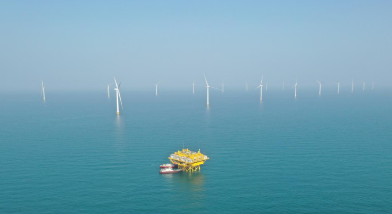 山東首個(gè)百萬千瓦級(jí)海風(fēng)基地！國家電投半島南U1一期并網(wǎng)發(fā)電
