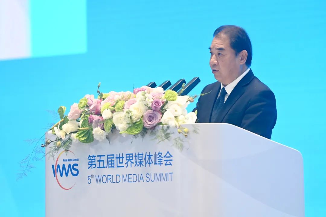 南方電網(wǎng)公司董事長、黨組書記孟振平在第五屆世界媒體峰會上作主旨發(fā)言