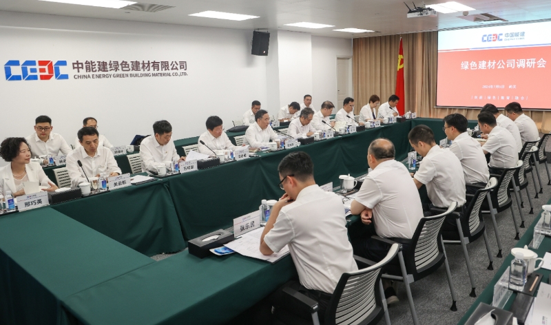 中國能建黨委書記、董事長宋海良到綠色建材公