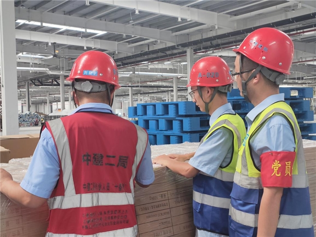 中建二局北方公司華東分公司安慶項目部積極參