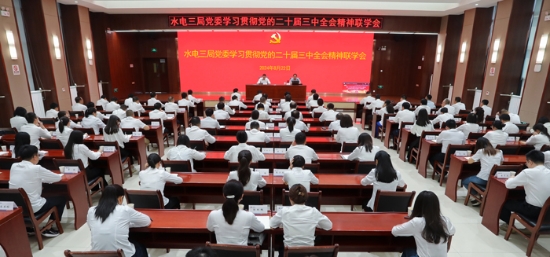 水電三局黨委召開學(xué)習(xí)貫徹黨的二十屆三中全會