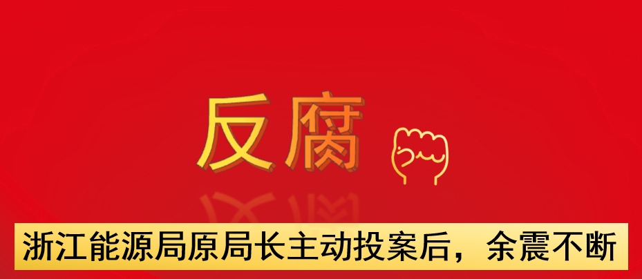 浙江能源局原局長(zhǎng)主動(dòng)投案后，余震不斷